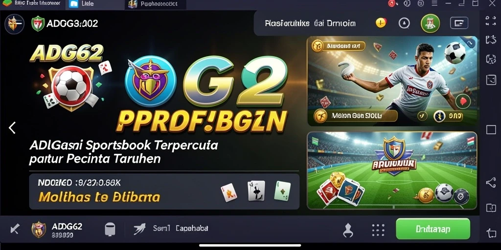 Tampilan gameplay taruhan menarik di aplikasi ADG62.