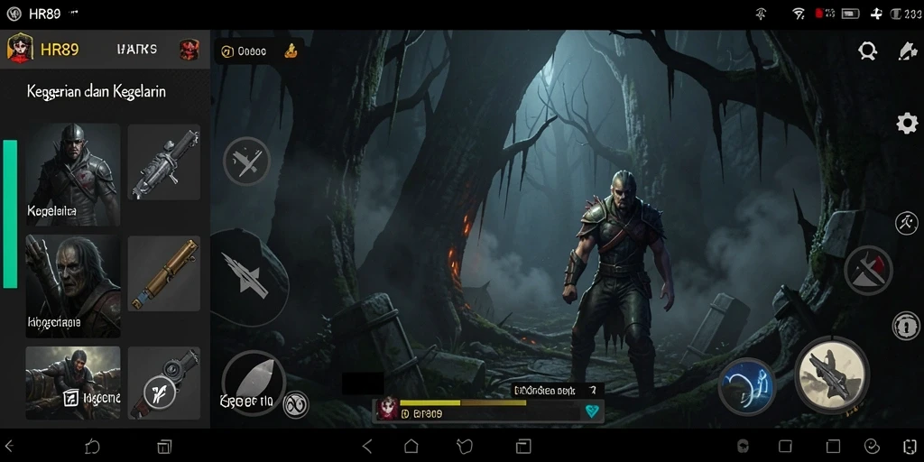 Gameplay menegangkan di dunia penuh kegelapan.