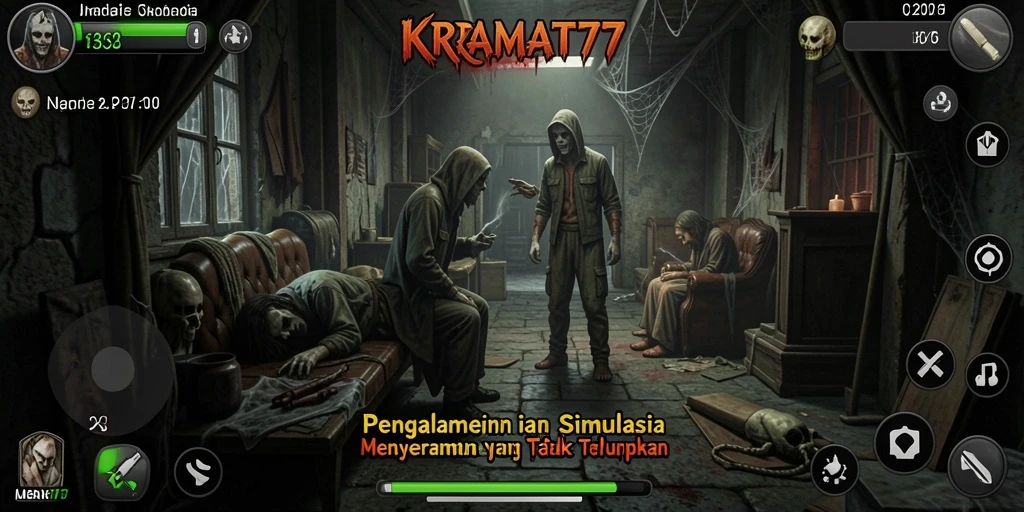 Tampilan gameplay KRAMAT77 yang menegangkan dan menarik.